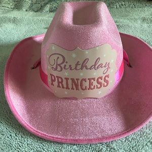 Bday princess cowboy hat